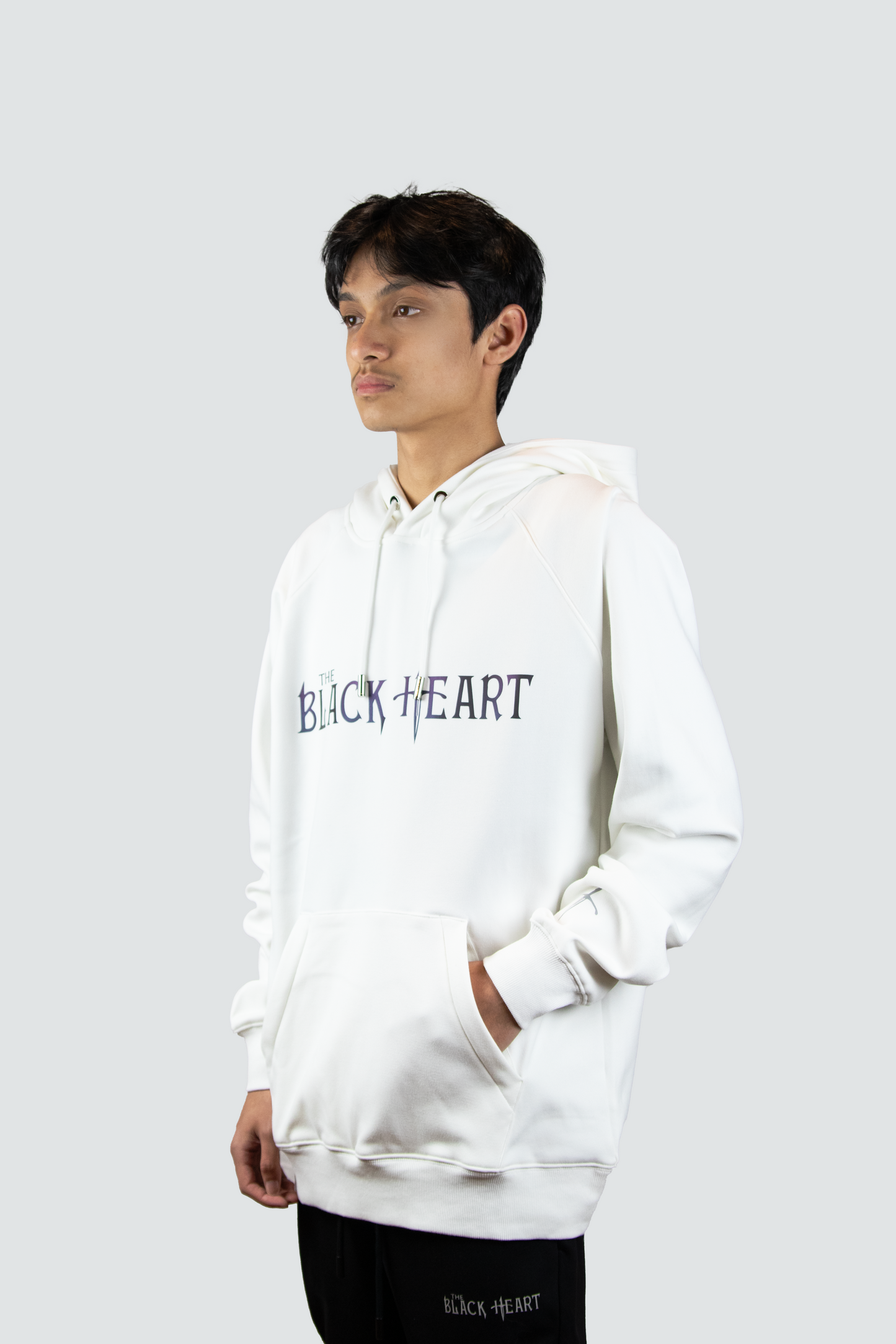 Velvet Fleece Pullover Hoodie With Zippered Pocket